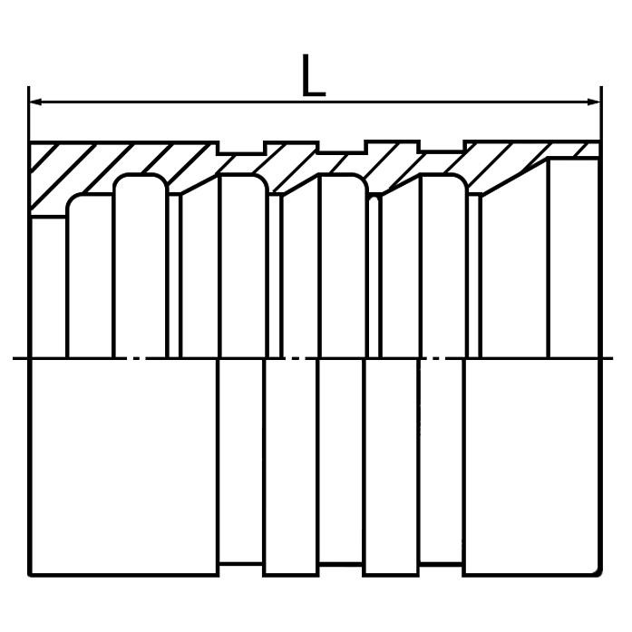 Ferrule Fitting 00402 is suitable for SAE 100R9AT-R12 and EN 856 4SP/04-16 hoses.