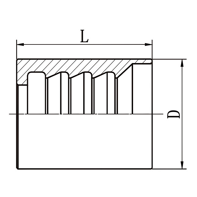 Ferrule Fitting 00200 is suitable for SAE 100R2AT / EN 853 2SN hoses.