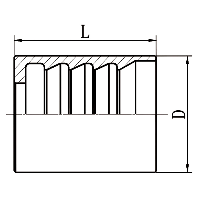 Ferrule 00210 is suitable for SAE 100R2AT/DIN 20022 2SN hoses.