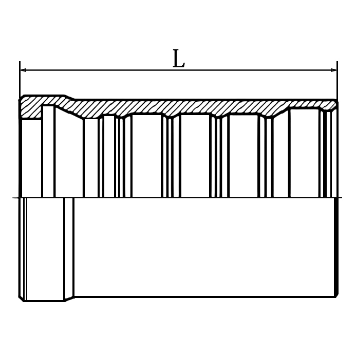 Interlock Ferrule Fitting 00421 is suitable for DIN 20023 4SH hoses.