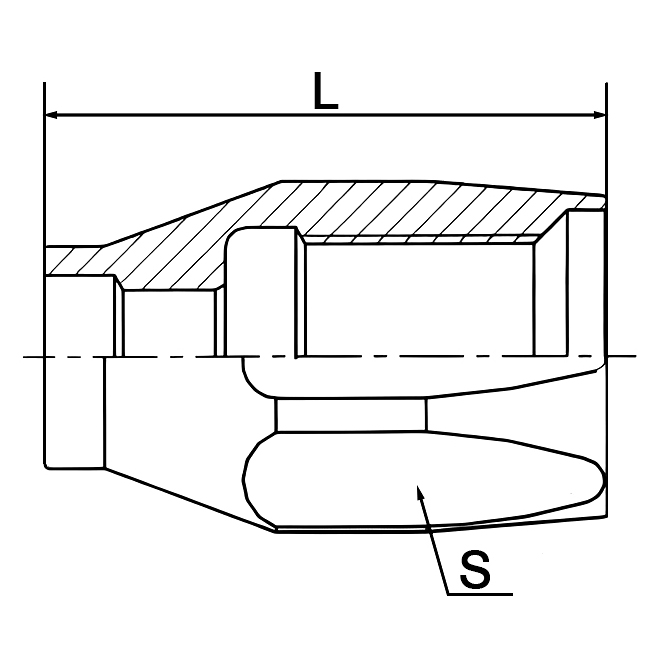 Hydraulic hose fitting 00518 SAE 100 R Hose Ferrule Detachable Ferrule