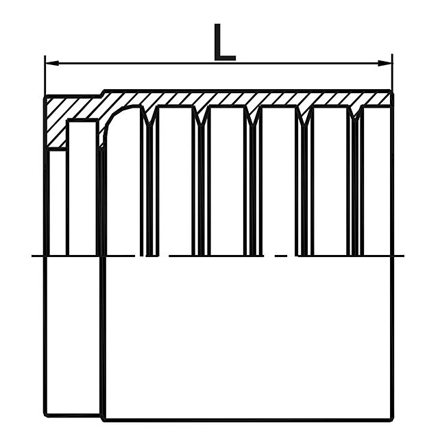 Ferrule Fitting 03310 is suitable for SAE 100R2AT / EN 853 2SN hoses.