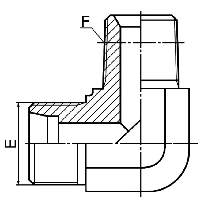 1CT9-SP 90° Elbow BSPT Male Adapter