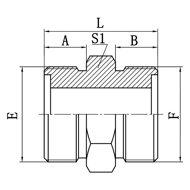 Metric Hydraulic Adapters 1E Metric Male O-Ring