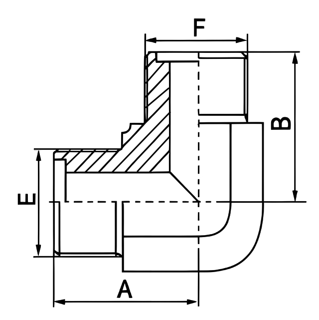 Metric Hydraulic Adapters 1E9 90° Elbow Metric Male O-Ring