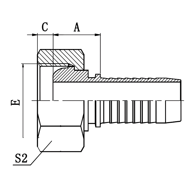 Hose Fitting 22111 BSP Female Multiseal