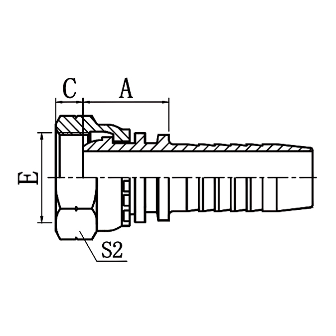 22111 BSP Female Multiseal Hydraulic Fitting