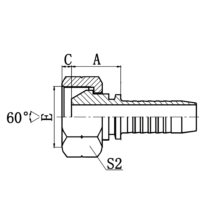22611 BSP Female 60° Cone Hydraulic Fitting