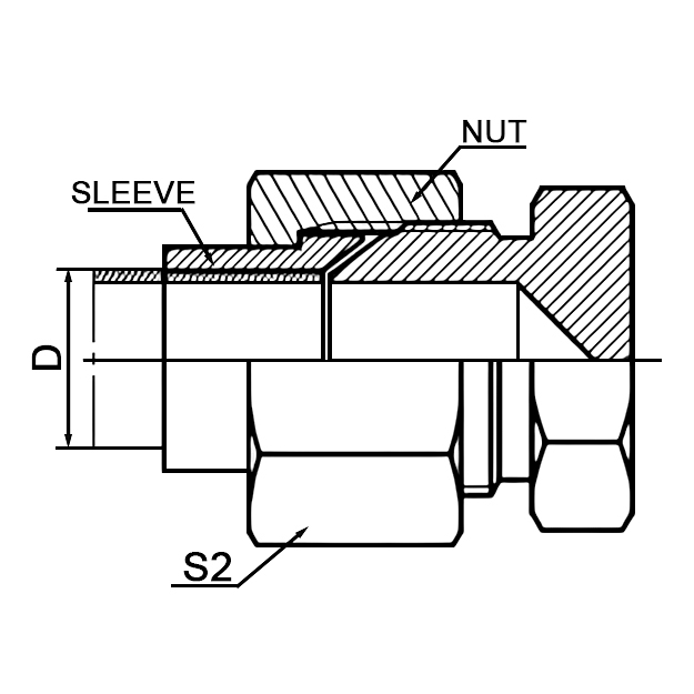 4Q-RN Hydraulic Cone Plug | Metric Male 74° Sealing Fitting