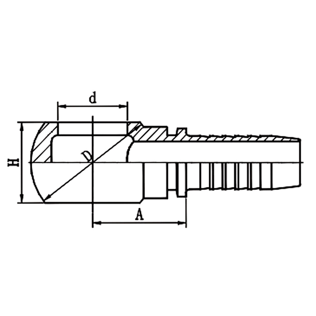 Hydraulic hose fitting 72011 BSP Banjo