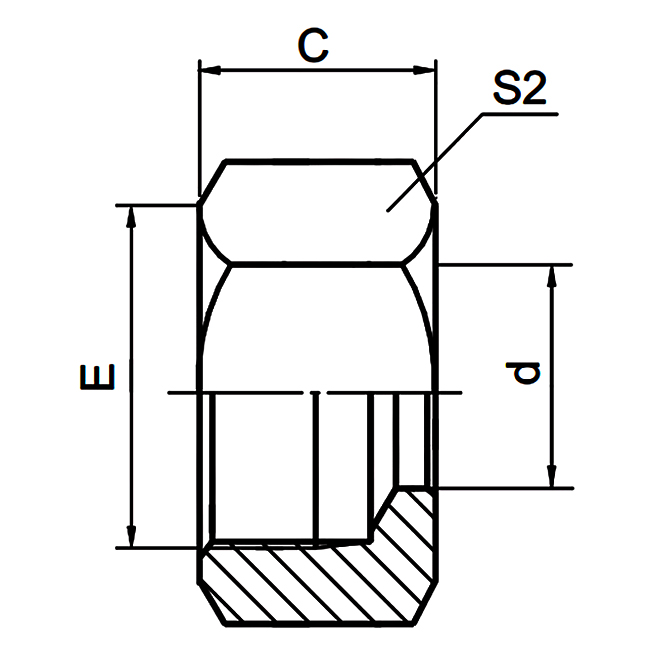 Hose Fitting NS Retaining Nuts ensure secure fastening for hydraulic assemblies.