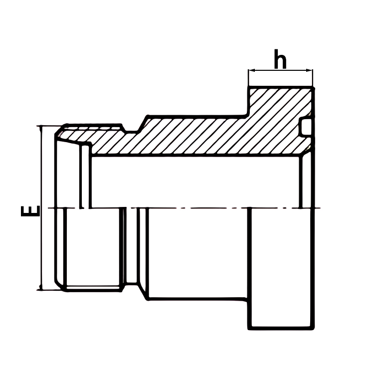 1DFS-W 90° SAE Elbow - High Pressure Hydraulic Adapters