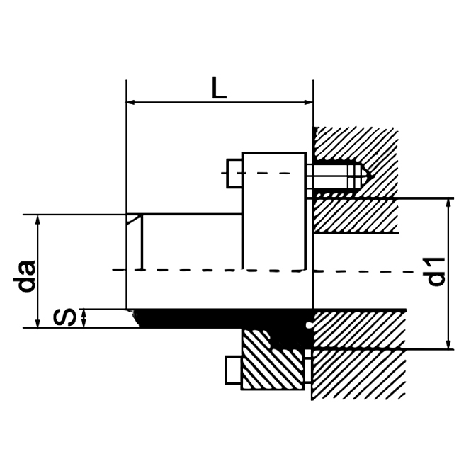 ORFS Hydraulic Flange Connector 1FLW-FA PN10-64 Series 2–5