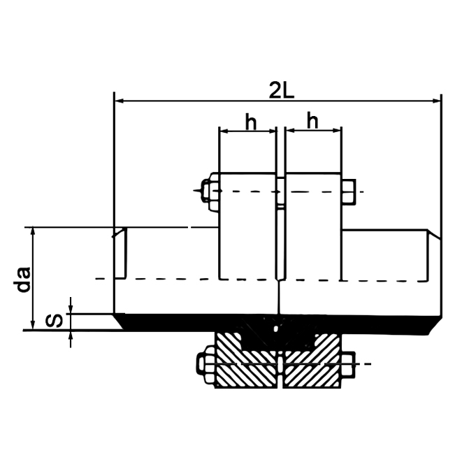 NPT Thread Reducing Flange 1FLW-FK PN10-64 for Series 2–5 service