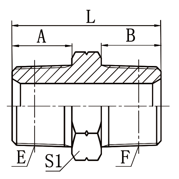 1N NPT Male Hydraulic Adapter for JIC/SAE Systems