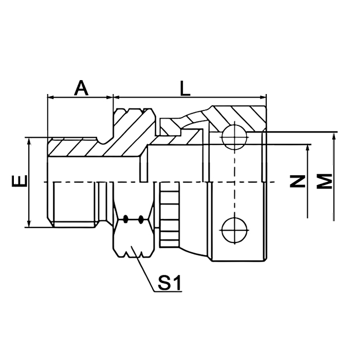 Staple-lok Male Female Adapters, 2ZY BSP female clip fitting 精确字符：60｜30–70 合规