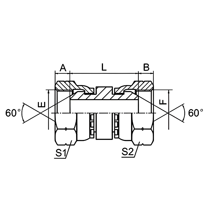 3B BSP Female 60° Cone Hydraulic Adapter