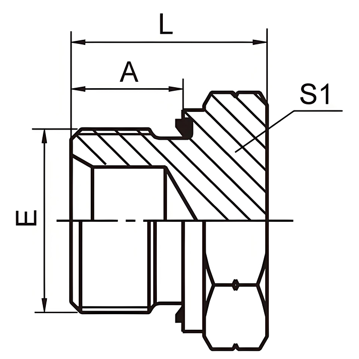 4B-WD BSP Male Captive Seal Hydraulic Plug