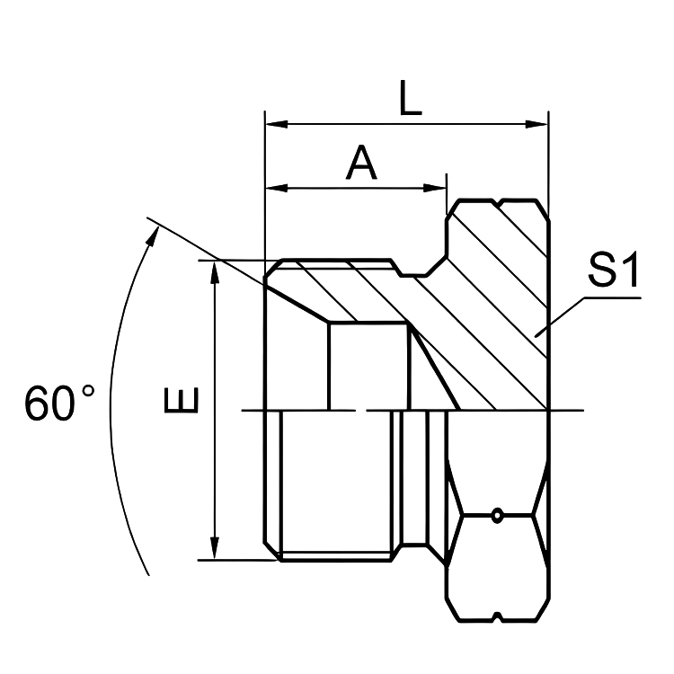 4B BSP Male Double Use Hydraulic Plug