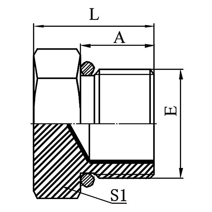 4G BSP Male O-Ring Plug, BSPP Thread Plug for Hydraulic Port