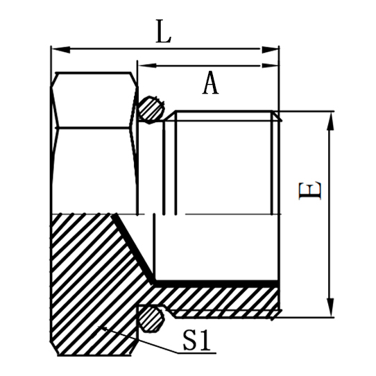 4H Light Duty Metric Male Plug, L-Series built to ISO 6149-3