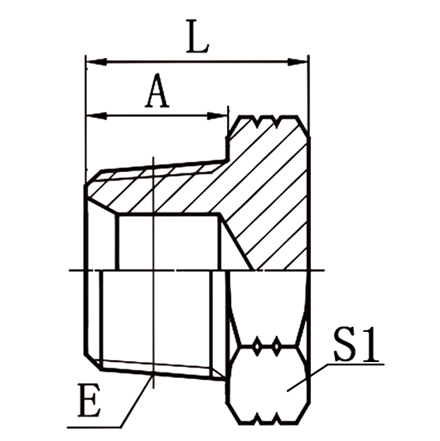 4N NPT Male Plug Hydraulic Adapter for JIC/SAE Systems