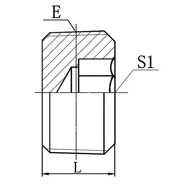 4NN NPT Male Hollow Hex Plug Hydraulic Adapter