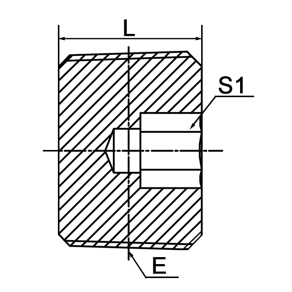 4TN BSPT Male Hollow Hex Plug 60°Cone Adapter