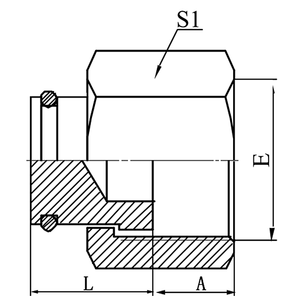 9F ORFS female plug for high-pressure hydraulic port blocking applications