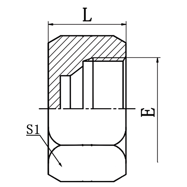 9J-CAP JIC 74° Female Cap Hydraulic Plug