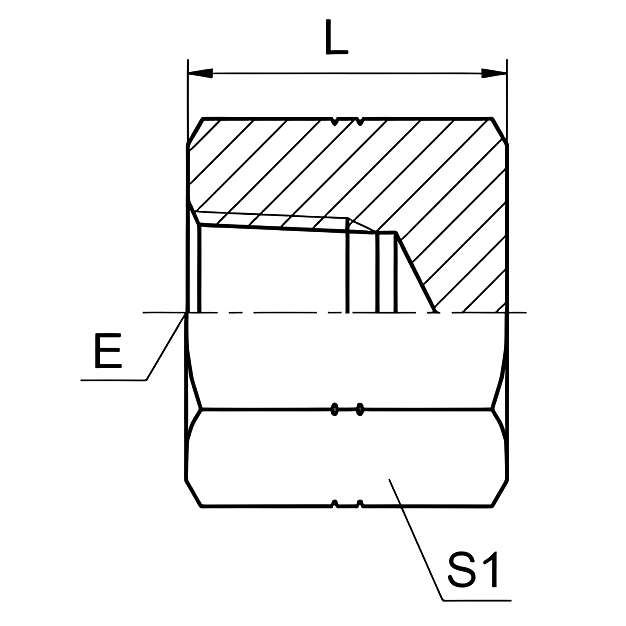 9N-CAP NPT Female Plug 60°Cone Hydraulic Adapter