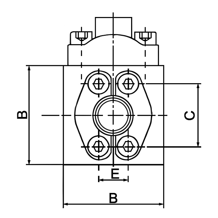AW-SFV SAE TEE Flange | SAE High Pressure Flange Fitting