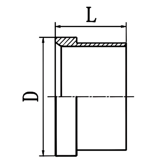 NB500 JIC metric sleeve for hydraulic tube flare connections