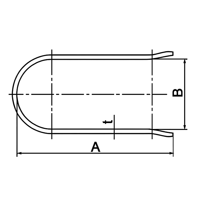 High Pressure Flange Adapters, U-Y staple locking component